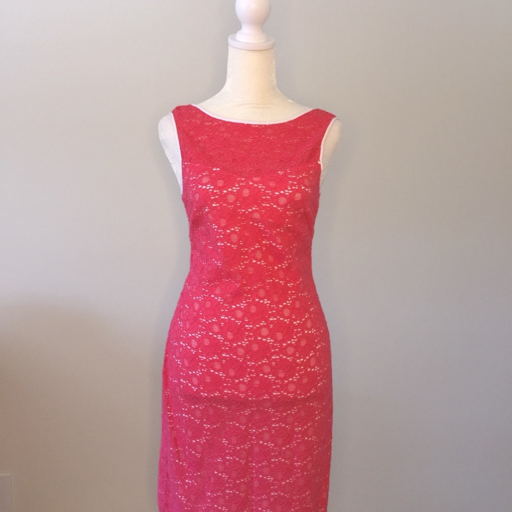 Marc New York Andrew Marc Pink Lace Dress